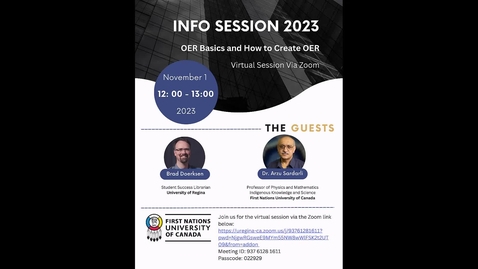 Thumbnail for Info Session recording_OER_2023NOV01