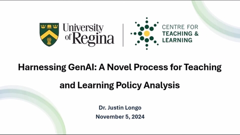 Thumbnail for Harnessing GenAI: A Novel Process for Teaching and Learning Policy Analysis Harnessing GenAI: A Novel Process for Teaching and Learning Policy Analysis