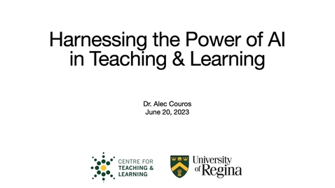 Thumbnail for Exploring Generative AI in Teaching &amp; Learning