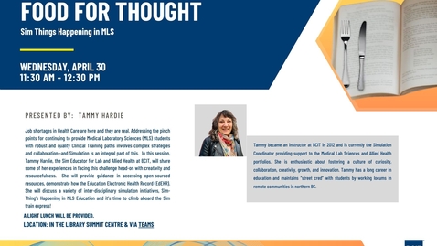 Thumbnail for Food for Thought - SIM Things Happening in MLS