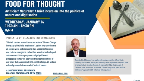 Thumbnail for Artificial? Naturally! A Brief incursion into the politics of nature and digitisation