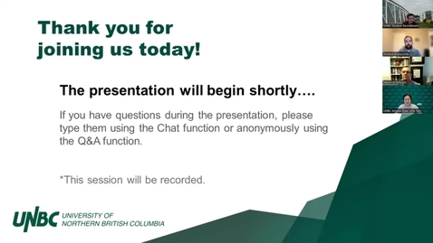 Thumbnail for Discover Engineering at UNBC - Online Information Session