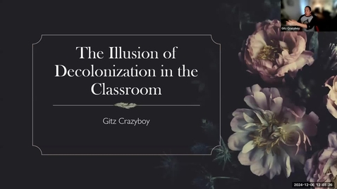 Thumbnail for Gitz Crazyboy - Indigenization in Action: Tools for the Classroom - 6 December 2024