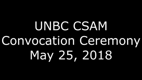 Thumbnail for CSAM Convocation 2018