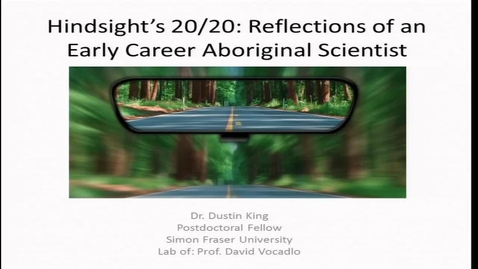 Thumbnail for Dr. Dustin King - Friday, March 10 2017 - Aboriginal Alumni Speaker Series