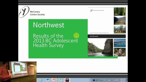 Thumbnail for Duncan Stewart - Northwest Results of the 2013 BC Adolescent Health Survey
