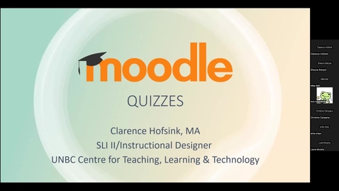 Thumbnail for CTLT Workshop - Moodle Quizzes - Jan 24th, 2024
