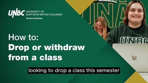 Thumbnail for How to Drop or Withdraw from a class