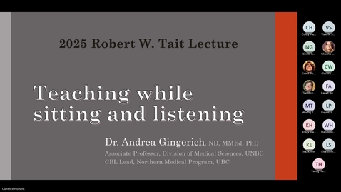Thumbnail for 2026 Robert  W. Tait Implementing Teaching Excellence Lecture