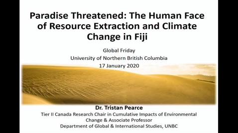 Thumbnail for Paradise Threatened: The Human Face of Resource Extraction and Climate Change in Fiji