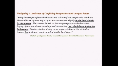 Thumbnail for Indigenous and Institutional Perspectives on BC Land Management - Spencer Greening and Scott Green - November 14 2018