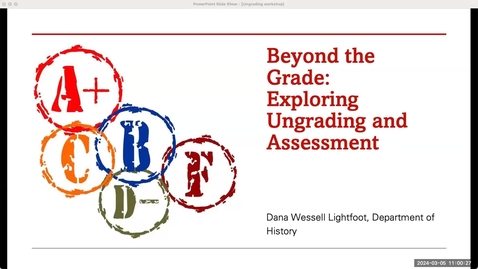 Thumbnail for Beyond the Grade: Exploring Ungrading &amp; Assessment