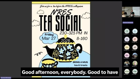 Thumbnail for Kaitlyn Hammond - Alternative silvicultural approaches to enhance wildfire resilience - Lessons from southeastern Australia and British Columbia - NRESi presentation Friday 20 Mar 2026