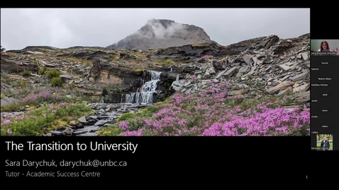 Thumbnail for The Transition to University