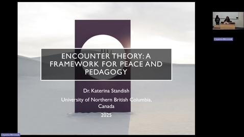 Thumbnail for Encounter Theory: A Framework for Peace and Pedagogy