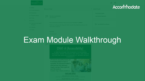 Thumbnail for Student: Exam Module Walkthrough