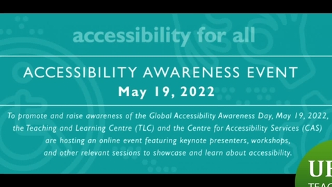 Thumbnail for Student Panel: Accessibility Awareness Day 2022