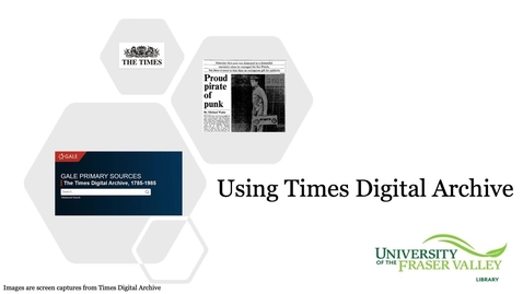 Thumbnail for Using Times Digital Archive