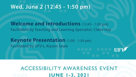 Thumbnail for Keynote - Day # 2: Accessibility Awareness Event 2021