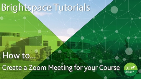 Thumbnail for Create a Zoom Meeting for your Course for the Entire Term
