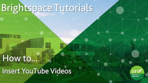 Thumbnail for Insert YouTube Videos