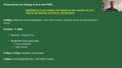 Thumbnail for Peace Talks: Indigenous Place Names and Hiking in the Fraser Valley – How do we engage in ethical recreation?