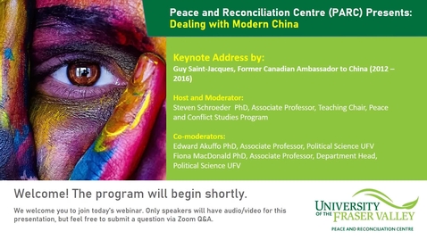 Thumbnail for Peace Talks: Dealing with Modern China