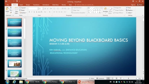 Thumbnail for PD Day: Moving Beyond Blackboard Basics