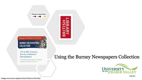 Thumbnail for Using the Burney Newspapers Collection