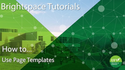 Thumbnail for Page Templates