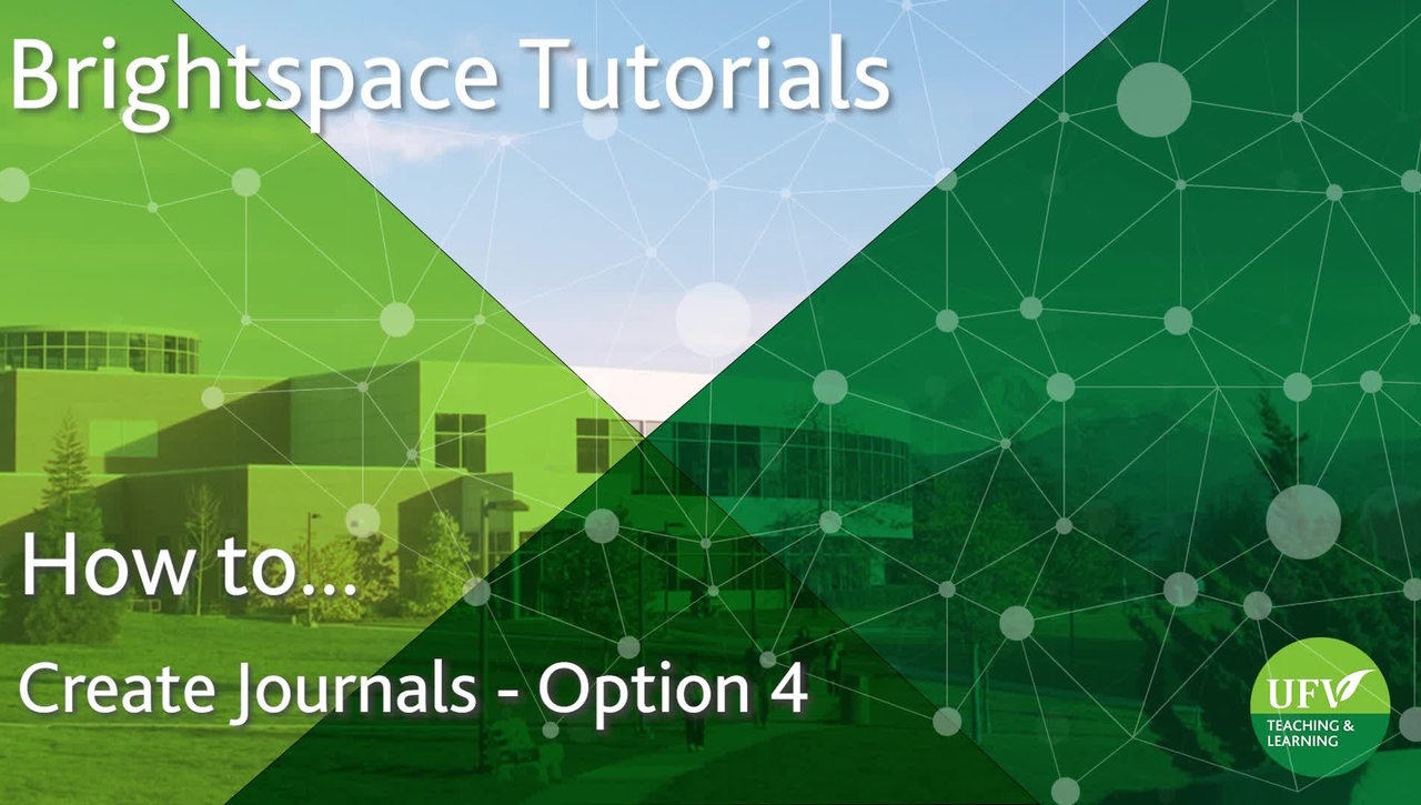 Create Journals - Option 4