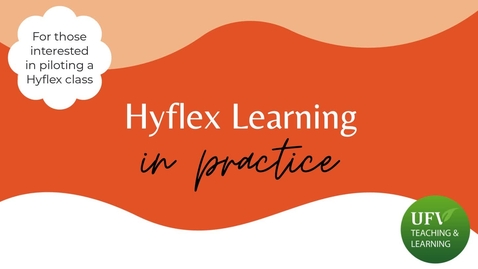 Thumbnail for The Hyflex Learning Model