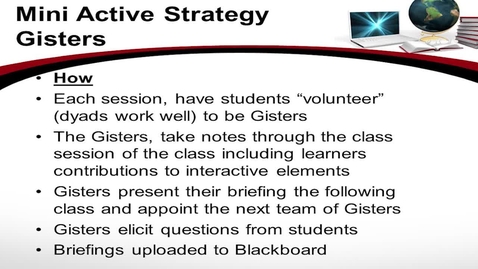 Thumbnail for Mini Active Learning Strategies - Gisters