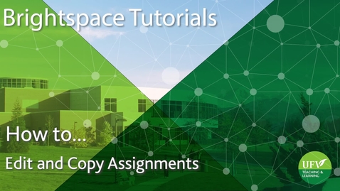 Thumbnail for Edit and Copy Assignments