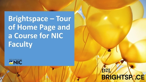 Thumbnail for Brightspace Tour - Faculty