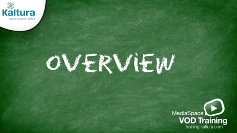 Thumbnail for MediaSpace Overview - Kaltura Tutorial