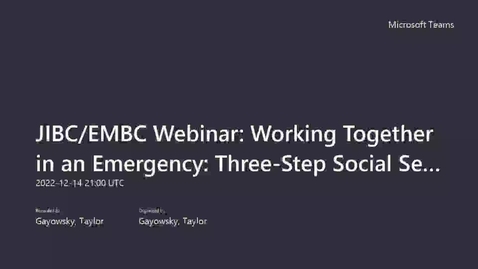 Thumbnail for Working Together in an Emergency: Three-Step Social Sector Activation Guide for Host Communities