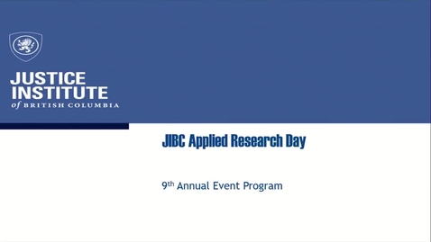 Thumbnail for JIBC 9th annual applied research day introduction