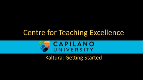 Thumbnail for Learning Kaltura episode 1 How to Log in to Kaltura