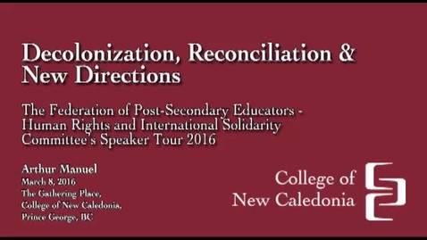 Thumbnail for Arthur Manuel Decolonization.mp4