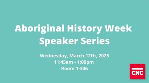 Thumbnail for Aboriginal History Lecture March 12 T'soh Dih Pete Erickson