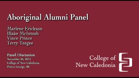 Thumbnail for Aboriginal Alumni Panel.mp4