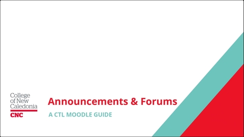 Thumbnail for Announcements and Forums