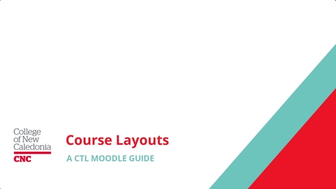 Thumbnail for Course Layouts