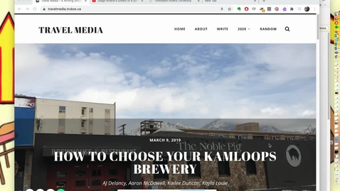 Thumbnail for Demonstration of authoring a video blog post on the TRU Writer