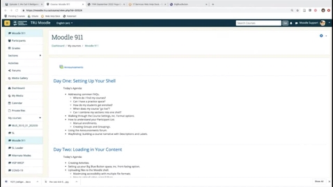 Thumbnail for Moodle 911 - Part 1 Basic Settings