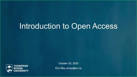 Thumbnail for Introduction to Open Access