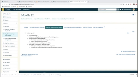 Thumbnail for Moodle 911 - Part 2 Loading Content
