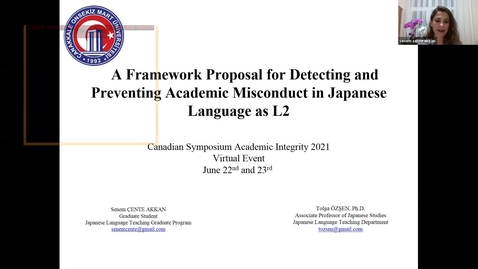 Thumbnail for Dr. Tolga Ozsen, A Framework Proposal for Detecting and Preventing Academic Misconduct in Japanese Language as L2