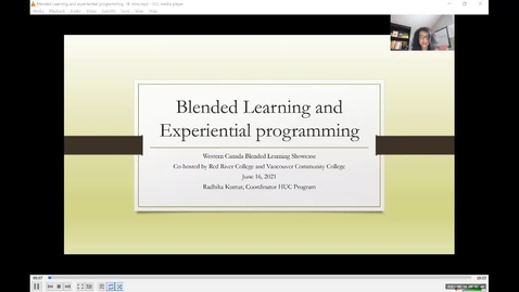 Thumbnail for Blended Learning Showcase 2021: 04 Radhika Kumar
